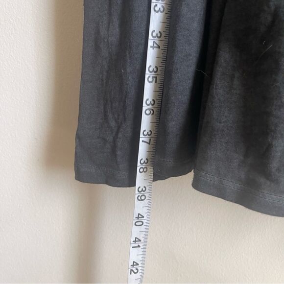 Umgee 100% Cotton Moonlit Walk Tiered Dress - Charcoal Large - Picture 9 of 9